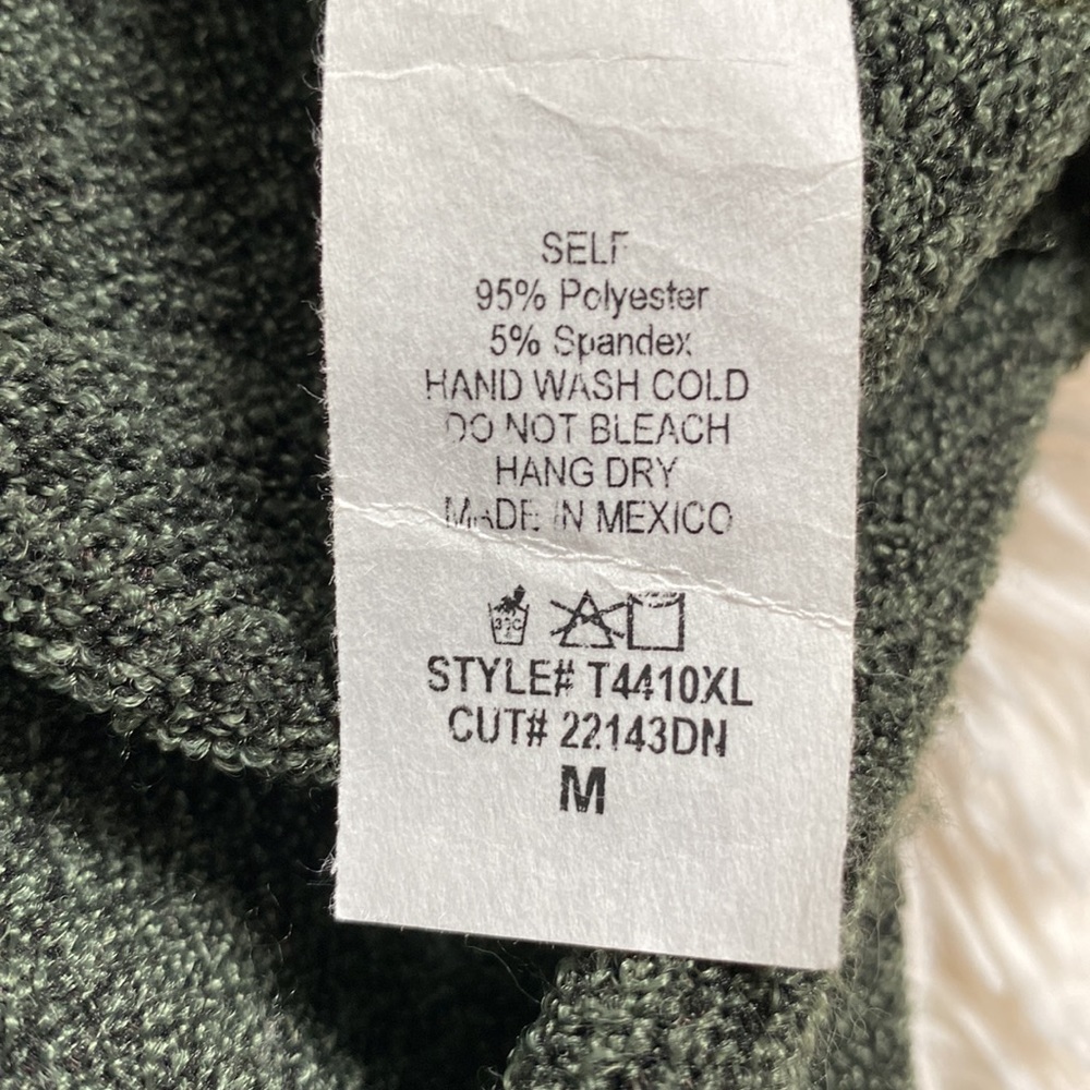 White Birch 1/4 Zip Pullover 💗 Forest Green & Black - Picture 15 of 16
